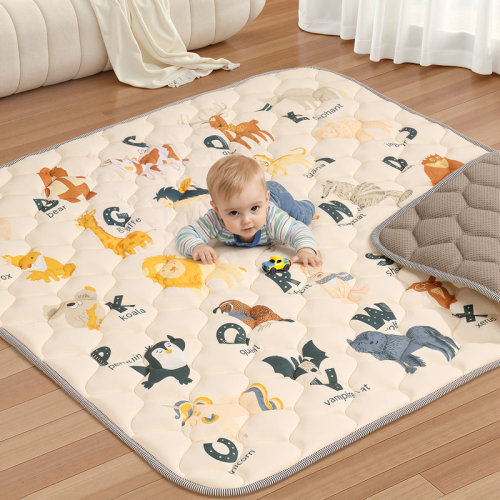 Toocapro Baby Play Mats For Floor, 50"x50"/71"x79" Extra Thicker & Large Soft Cushioning Foam Playmats For Babies & Toddlers, Foldable Washable Baby Crawling Mat For Playpen | Wayfair