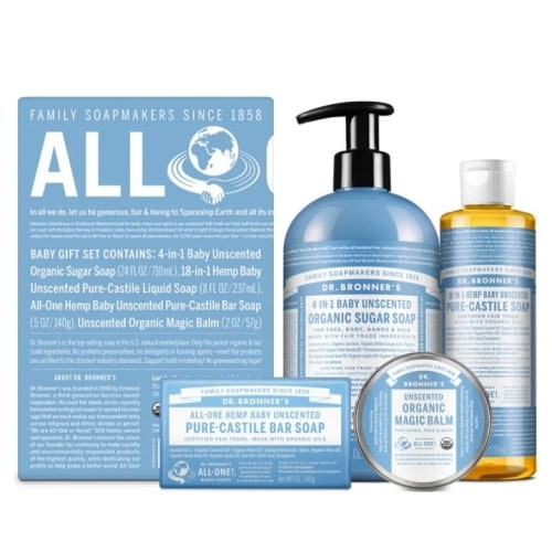 Baby Unscented Body Care Gift Set | Organic | Dr. Bronner's