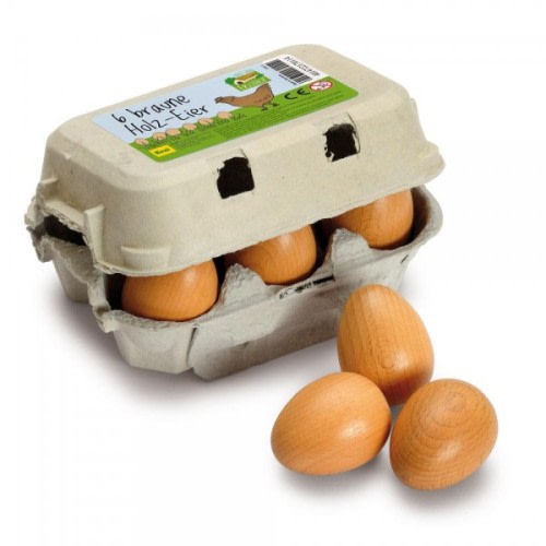 Brown Eggs - Wooden Play Food