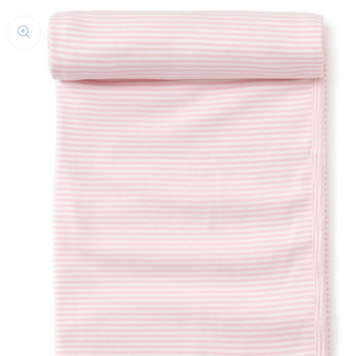 Simple Stripes Pink Blanket