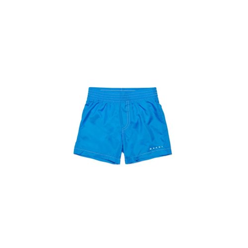 Marni Kids Logo Printed Swim Shorts