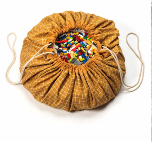 Organic Grid Mustard Storage Bag
