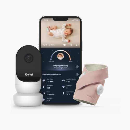 Owlet Dream Duo 3 Smart Baby Monitor - Dusty Rose