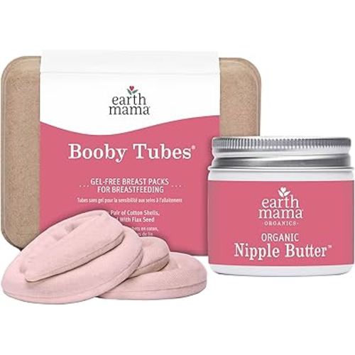 Earth Mama Breastfeeding Essentials Kit | Organic Nipple Butter™ & Booby Tubes