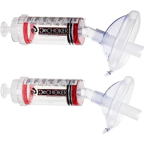 DeCHOKER Anti-Choking Device for Adults (Ages 12 Years and up) and Children (Ages 3-12 Years), Pack of 2