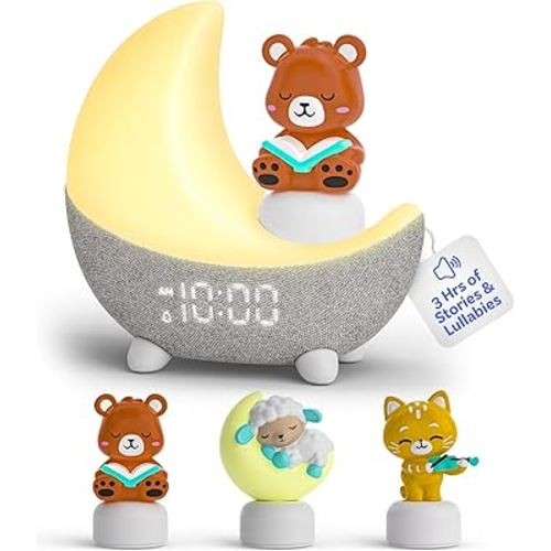 Move2Play, Dozi Sound Machine | 3Hrs+ of Content | Night Light | Toddler & Kids Alarm Clock | Soother | Ok to Wake | White Noise & Lullaby Music | Birthday Gift for 2, 3, 4, 5+ Year Old Boys & Girls