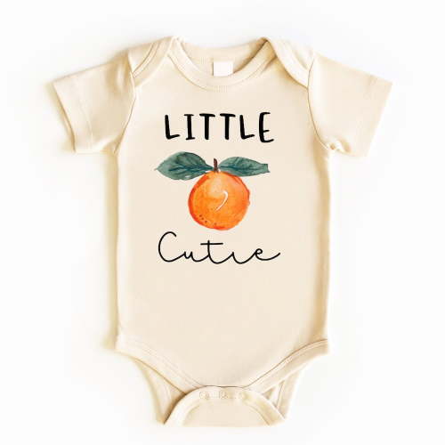 Little Cutie Baby Bodysuit, Little Cutie Baby Shower, Orange Baby Outfit, Baby Shower Gift, Newborn Outfit, Newborn Baby Gift, Baby Gifts Cute Baby Onesie, BABY BODYSUIT LAT 4424