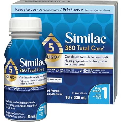 Similac 360 Total Care Step 1 Ready-To-Feed 16x235mL Bottles