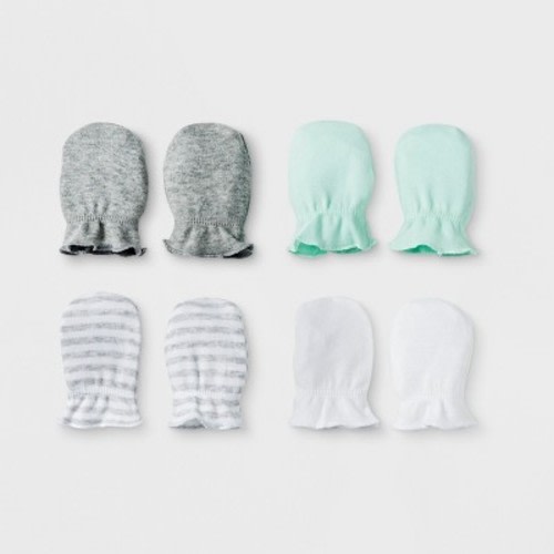 Baby's 4pk Mittens - Cloud Island Mint OSZ