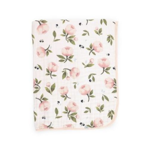 Little Unicorn Organic Cotton Muslin Baby Blanket - Watercolor Floret