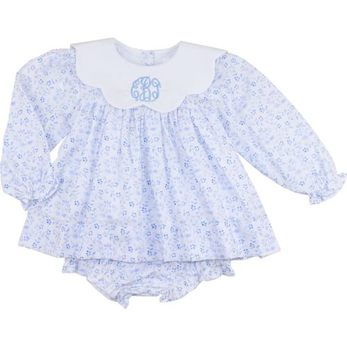 Blue Petite Floral Diaper Set – Cecil & Lou