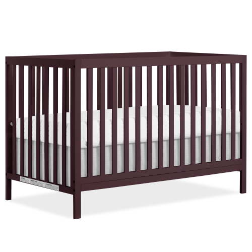 Dream On Me Synergy MOD 5-in-1 Convertible Crib, Converts from Baby Crib to Toddler Bed, Day Bed, Kids Bed and Full Size Bed, Three Adjustable Mattress Height Positions, Auburn