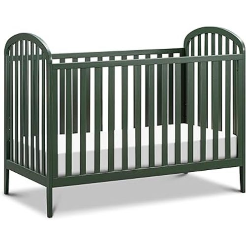 Davinci Beau 3-in-1 Convertible Crib in Forest Green, GREENGUARD Gold Certified, Easy Assembly