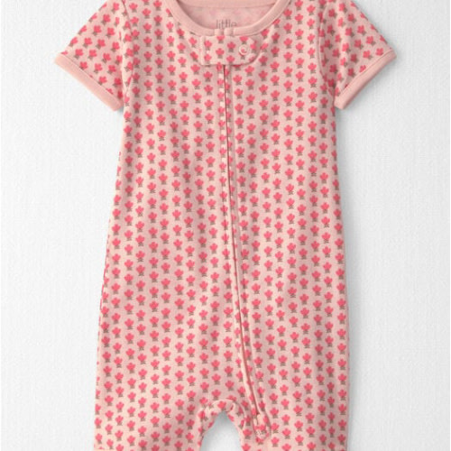 Baby Girl Organic Cotton 1-Piece Pajama in Pink Floral - Little Planet | Carter's