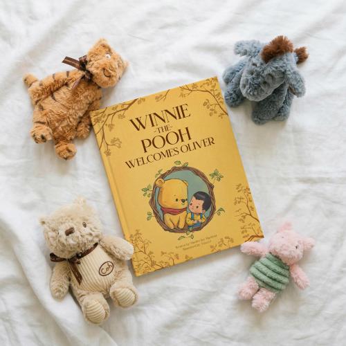 Winnie the Pooh Baby Shower Gift, Nursery Baby Gift, Baptism Gift, Personalized Children's Book