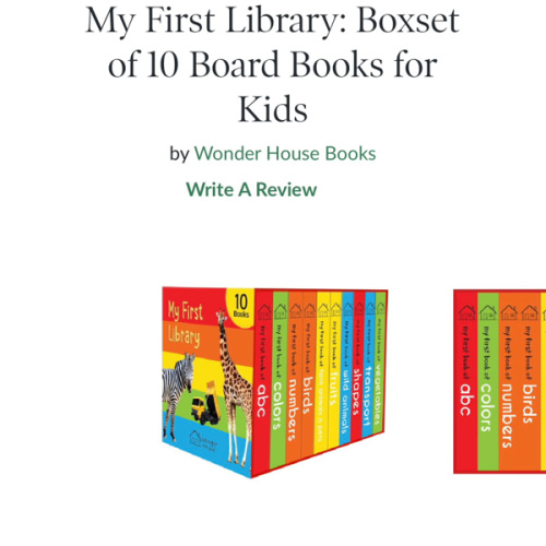 My First Library: Boxset of 10 Board Books for Kids by Wonder House Books, Hardcover | Barnes & Noble®