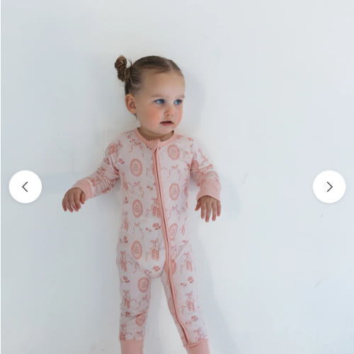 Ballet Slippers Zipper Romper – In My Jammers