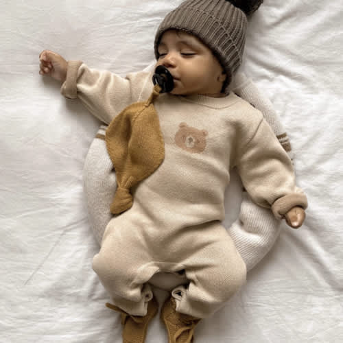 Luna + Luca Bear Jacquard Jumpsuit