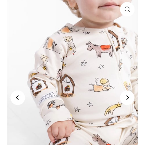 Away in a Manger PJ Footless Onesie Cotton – Holy Pals