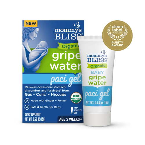 Mommy's Bliss Organic Gripe Water Paci Gel with Ginger and Fennel Extract, Dietary Supplement for Baby, 0.53 oz