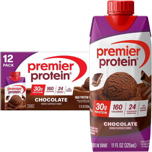 Premier Protein Shake, Chocolate, 30g Protein, 11 Fl Oz, 12 Ct