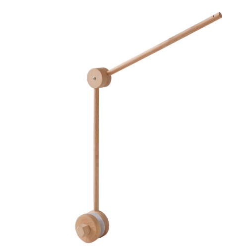 Classic Baby Crib Mobile Hanger Arm, Wooden Baby Mobile Hanger for Crib, Natural Beech Wood Nursery Mobile Stand for Hanging Baby Mobiles, Toys & Nursery Decor