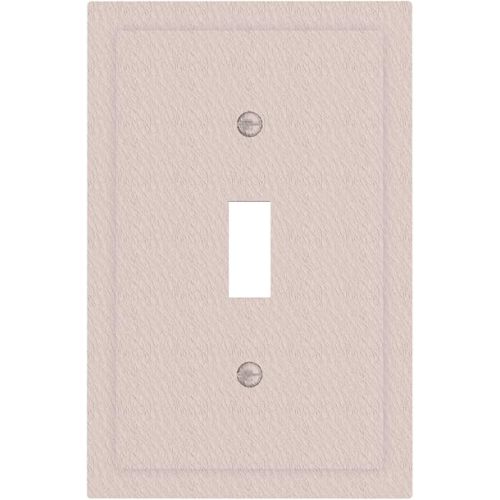 Blush Pink Light Switch Cover Romantic Dusty Pink 1 Gang Single Toggle Decorative Wall Plates for Electrical Outlets Outlet Covers Switch Plate Covers Faceplate for Bedroom Living Room
