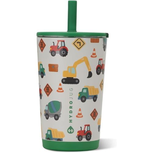 HydroJug Everyday Tumbler 14 oz Ceramic-Lined Straw Cup, Under Construction