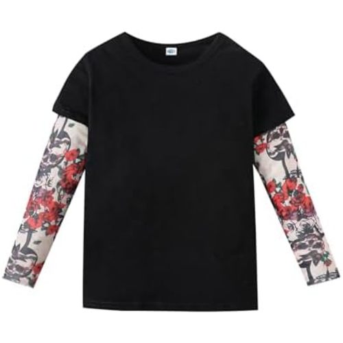 Kids Tattoo Sleeve T-Shirt Personal Top Toddler Boys Girls Long Sleeve Tee Shirt
