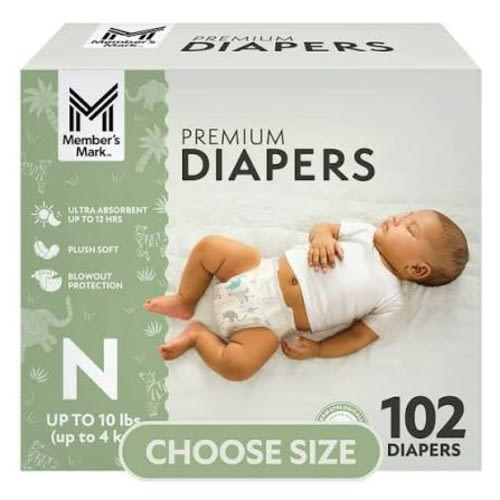 Member's Mark Premium Baby Diapers, Sizes Newborn - 8 - Samsclub.com