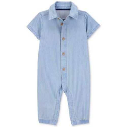 Baby Boys Cotton Chambray Jumpsuit