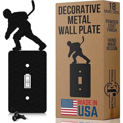 Innovative Fabricators, Inc. Hockey Single Light Switch Plate Cover