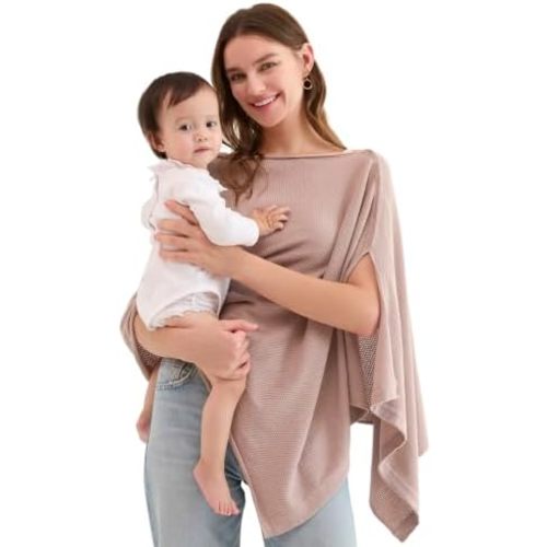Momcozy Nursing Cover, Privacy Breastfeeding Cover with Soft Breathable