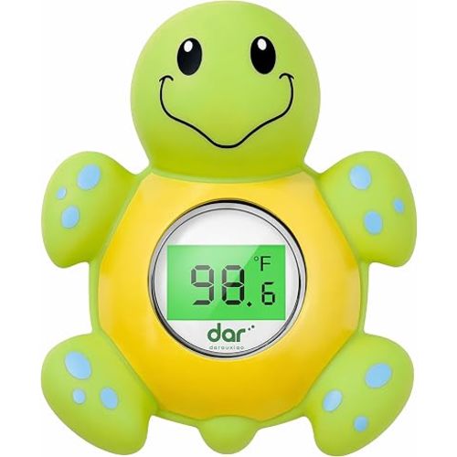 Baby Bath Thermometer for Tub,Floating Digital Water Temperature Thermometer with Instant Accurate Reading,3-Color Safety Light,Auto On/Off for Newborn,Infant & Toddler
