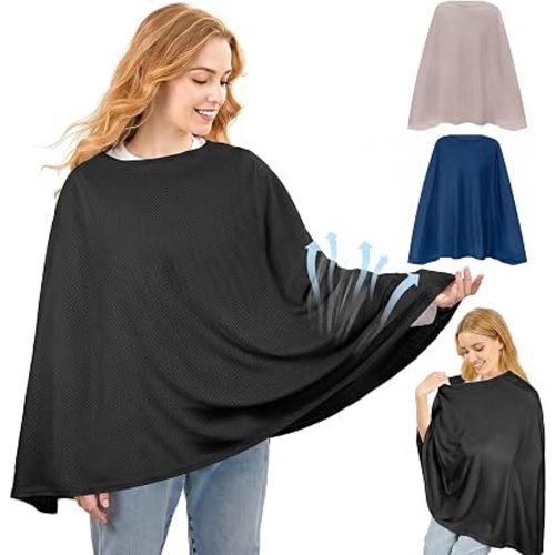 Basumee Nursing Cover for Breastfeeding Breathable Mesh 360 Full Privacy