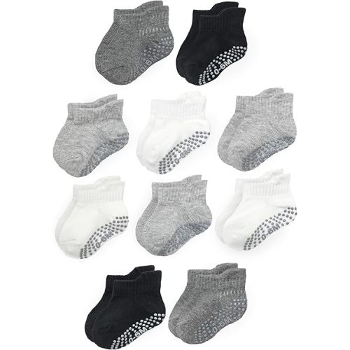 Fruit of the Loom Cotton Grip Socks for Baby and Toddler