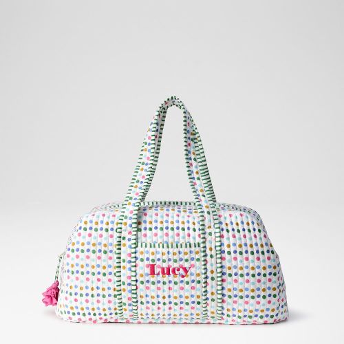 Block Print Quilted Overnighter