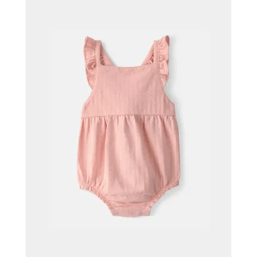 Baby Girl Sleeveless Bubble Romper - Pink | Carter's