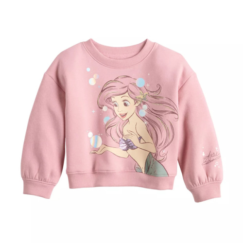 Baby & Toddler Girl Jumping Beans® Disney's The Little Mermaid Ariel Embellished Crew Sweatshirt