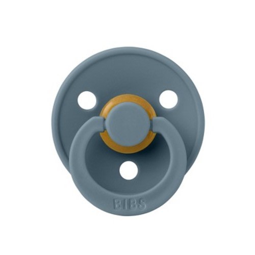 Bibs Colour Latex Pacifier 6-18m Size 2 - Petrol: BPA-Free, Phthalate-Free, Rubber Latex, Vents for Air Circulation