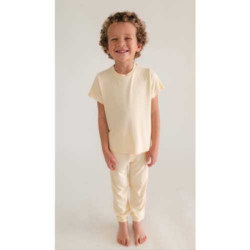 Youth Jogger Set In Butter Yellow