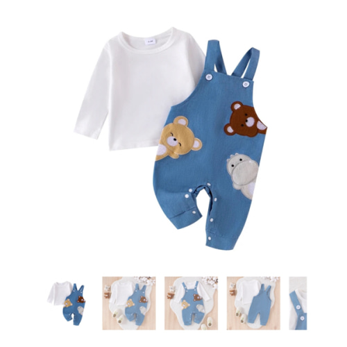 FRIENDS Overalls Outfit - Hazel & Bo