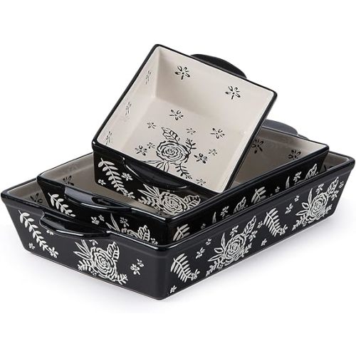 Wisenvoy Casserole Dishes For Oven Baking Dish Ceramic Casserole Dish Lasagna Pan Baking Dishes For Oven Baking Dish Set