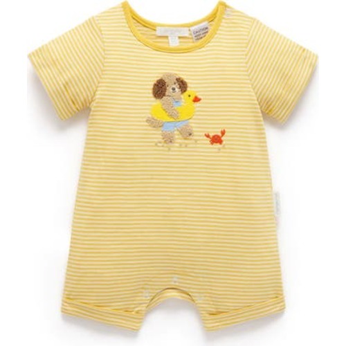 Striped Short Romper, 0-3M