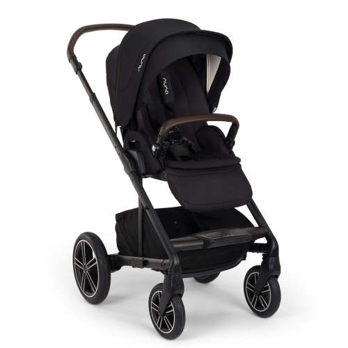 Mixx Next Stroller - Caviar with Chocolate leatherette – CLÉMENT