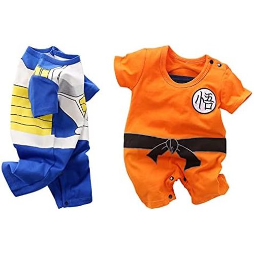 2 Pack Newborn Baby Boy Girl Romper Infant Anime Onesie Toddler Halloween Cosplay Jumpsuit Outfit Clothes