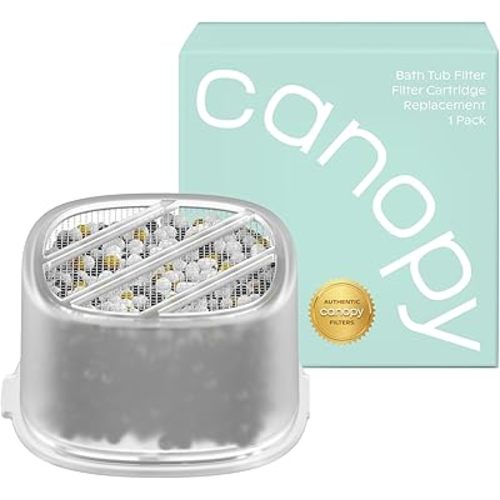 Canopy Bath Tub Filter Cartridge – Original Replacement Filter | Compatible with Canopy Bath Tub Filters, BPA-Free, Replace Every 90 Days