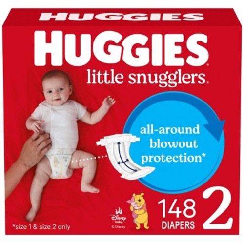 Huggies Little Snugglers Diapers - Size 2 - 148ct