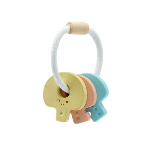 Baby Key Rattle - Pastel – PlanToys USA