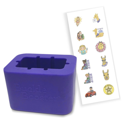 Buckle Booster (Purple) for Seat Belts - Stands Your Receptacle up for Easy Reach - No More Floppy Buckle